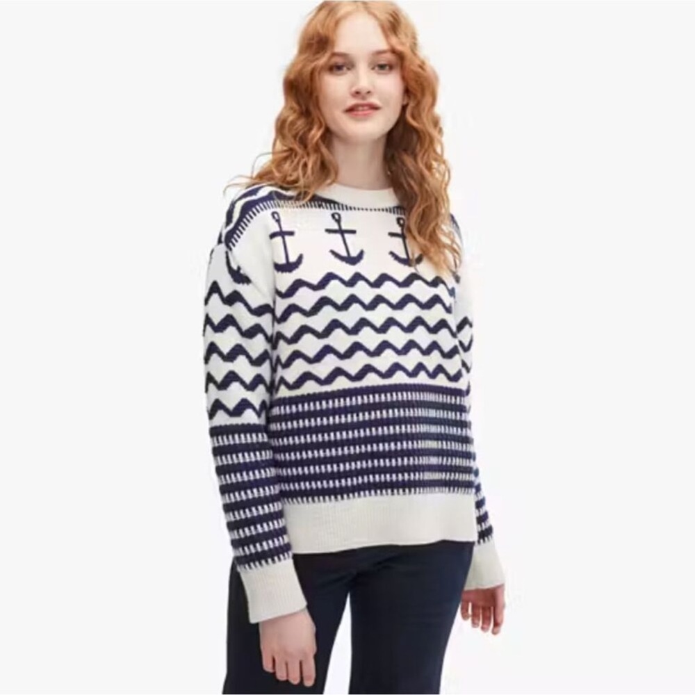 Kate Spade Anchor Sweater Small